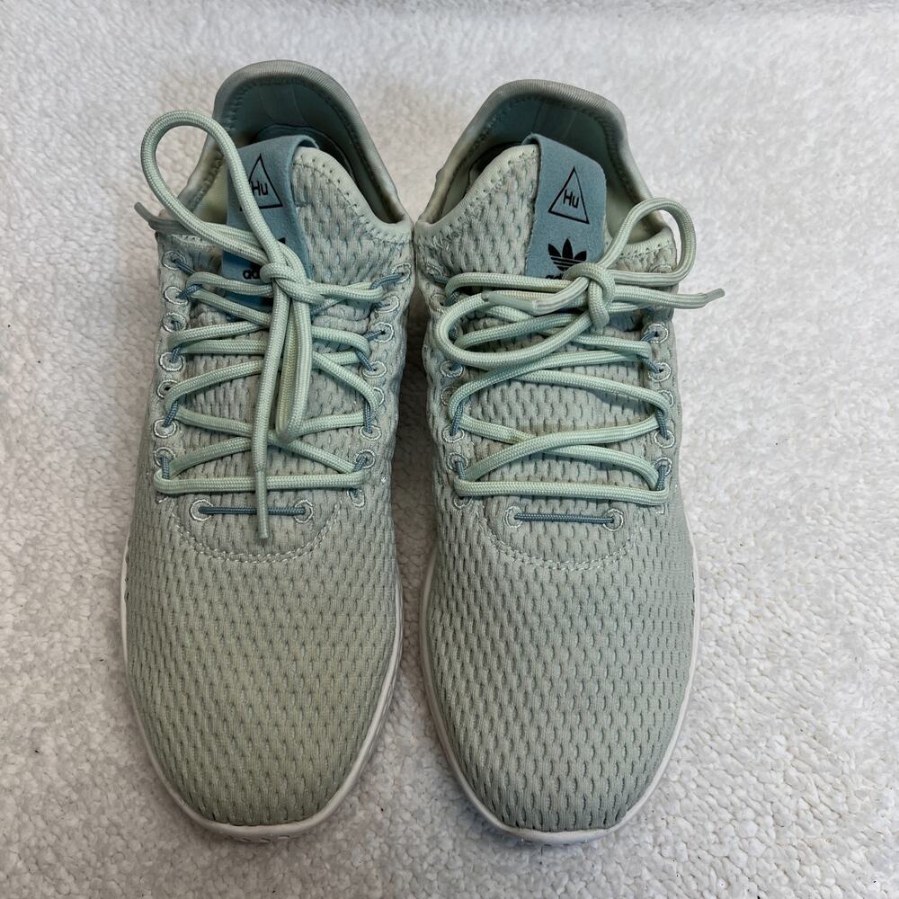 Adidas X Pharrell Williams HU Mesh Sneakers Mint Green Running Shoe, 6M, 7.5W